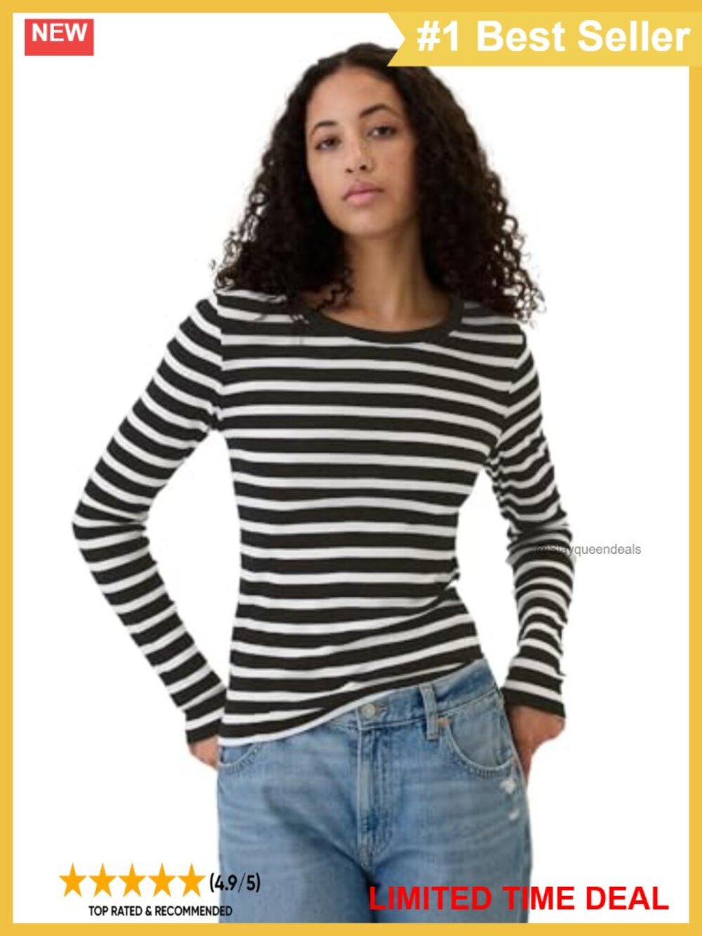 Gap Womens Long Sleeve Crew Neck Jersey T Shirt Casual Layering